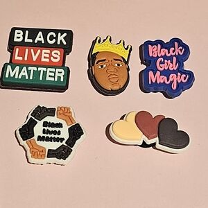 Black Lives Matter and Black Girl Magic Shoe Charms